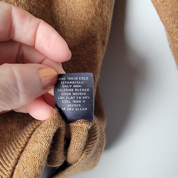 100% Merino Wool Hart Schaffner Marx Men’s XL Sweater Brown V-Neck Pullover - Picture 6 of 7